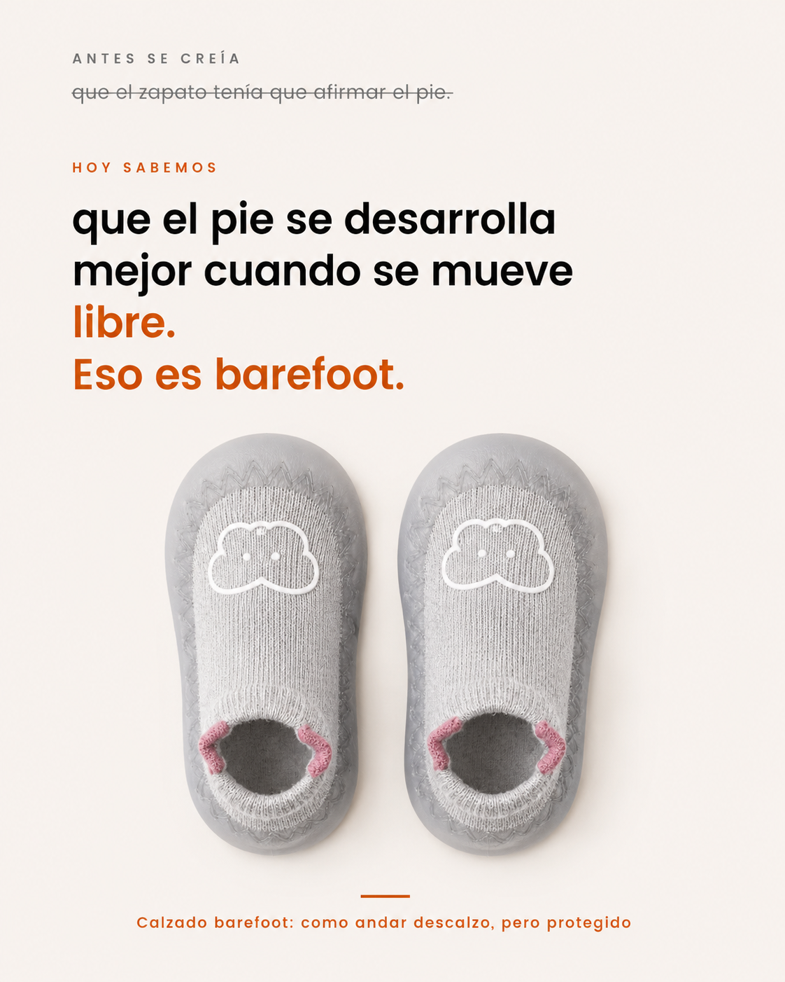 ZAPATILLAS WAWA BAREFOOT GRIS