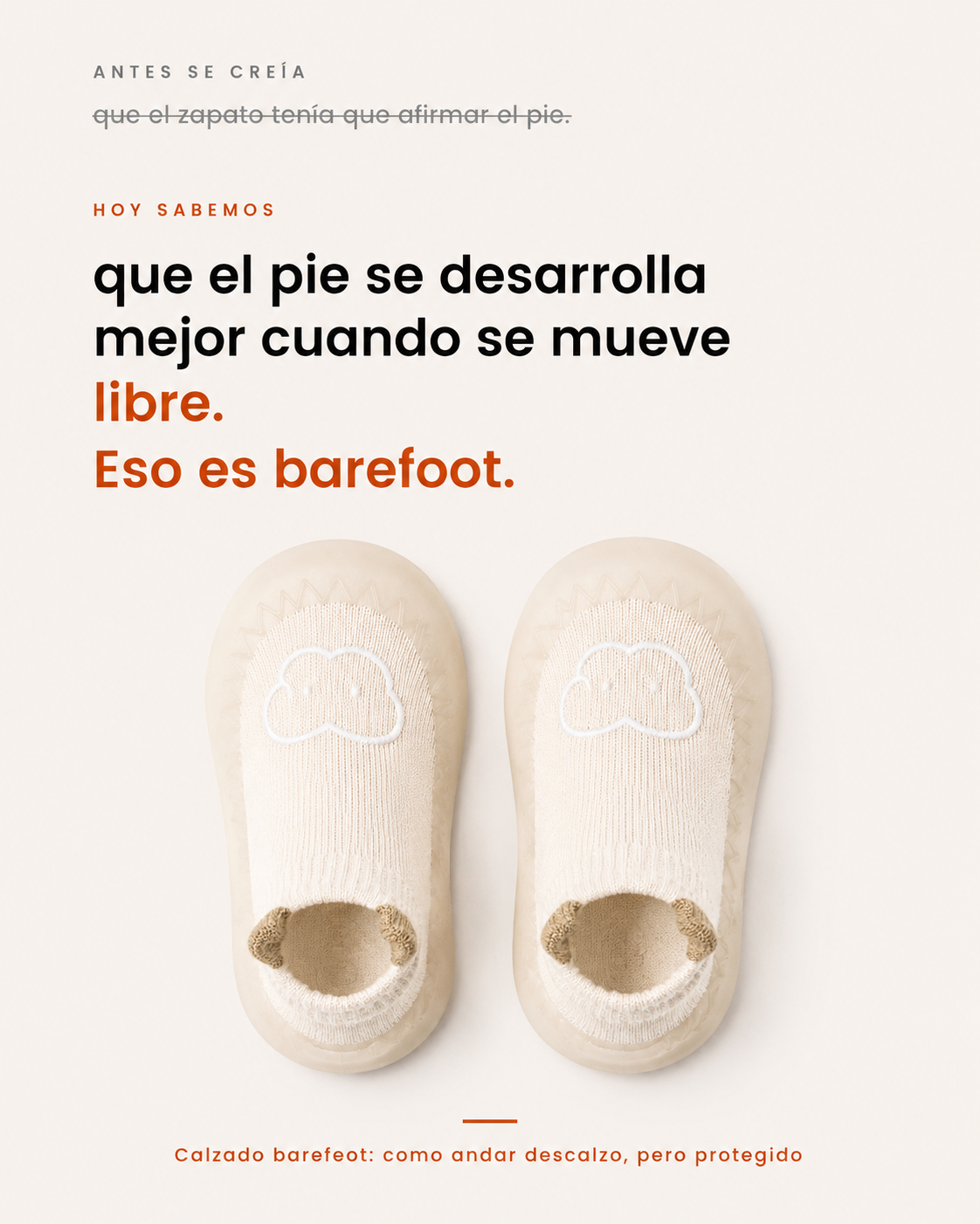 ZAPATILLAS WAWA BAREFOOT BEIGE