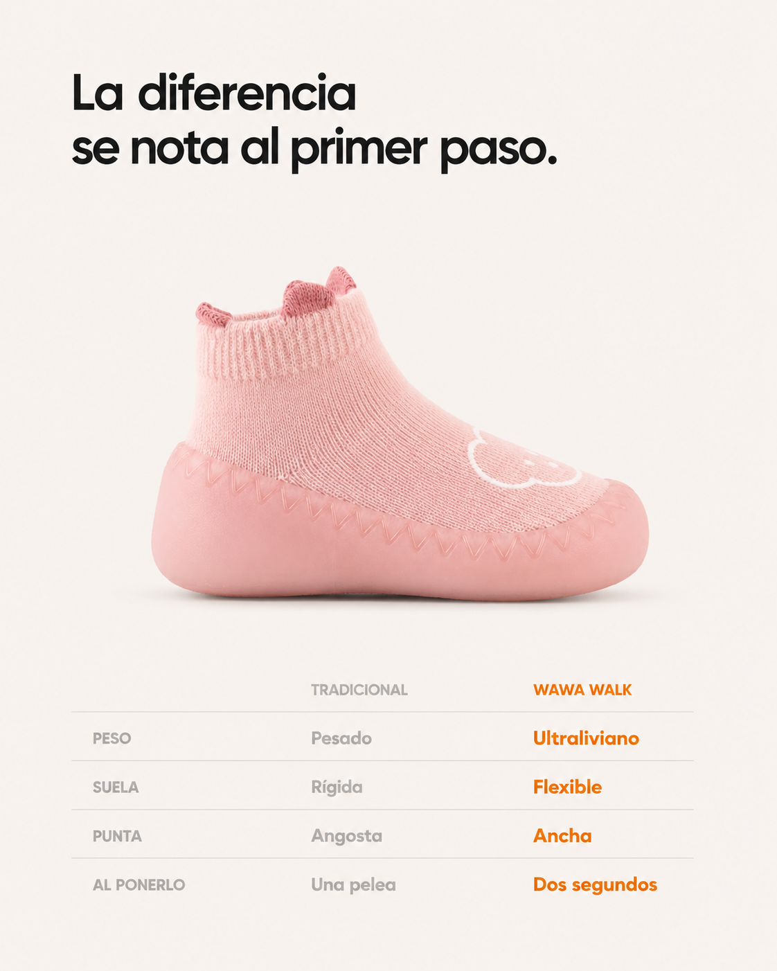 ZAPATILLAS WAWA BAREFOOT ROSADO